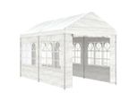Padiglione Con Tetto Bianco 4,46X2,28X2,69 M Polietilene