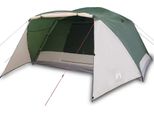 Vidaxl Tenda Familiare 6 Persone Verde Impermeabile