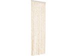 Vidaxl Tenda A Mosca Beige E Bianco 56X200 Cm Ciniglia