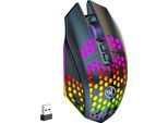 S&T Design Gaming Mouse Wireless Rgb 7 Pulsanti Dpi Pc Laptop Wireless Mouse Nero