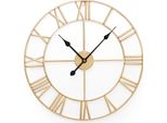 Yorbay Orologio Da Parete 60Cm Vintage Con Numeri Romani, Silenzioso Senza Ticchettio, Orologio Da Parete In Metallo Di Grandi Dimensioni, Orologio Da Parete Decorativo Per Soggiorno Camera Da Letto