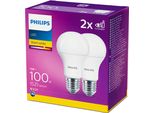 Philips Lampadina Led A60 E27 13W 2700K 1521Lm 230 V - Confezione Da 2 - Warmes Weiß