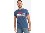 T-Shirt Uomo Regular Fit Kergord Navy/Red/White L Lonsdale