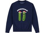 Rick And Morty - Felpa Per Uomo/Donna Unisex - Design Natalizio PN317 (Xl) (Blu Navy)