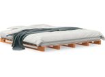Vidaxl Pallet Letto Marrone Cera 180X200 Cm In Legno Di Pino Massiccio