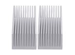 Set Di Dissipatori Di Calore In Alluminio A 2 Pezzi Con Alette Di Raffreddamento Per Chip Elettronici E Cpu, 100 X 40 X 30 Mm, Senza Adesivo