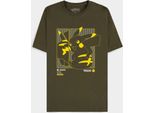 PokéMon - Maglietta A Maniche Corte Da Uomo Pikachu Verde