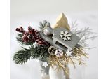 Rami Decorativi Di Abete Sbiancato, Decorazione, 9,5 Cm, 6 Pezzi.