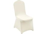 Coprisedia Per Sedie Pieghevoli In Spandex Elasticizzato - Coprisedia Universali - Sfoderabili E Lavabili - 50 Pezzi - Bianco Avorio - Perfetti Per Matrimoni, Feste E Celebrazioni