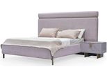 Doppelbett Komplette Schlafzimmermöbel Bett Rosa Luxus Set 3tlg Holz