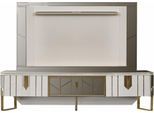 Parete Attrezzata Credenza Porta Tv Rtv Lavagna Bianca Pannello Soggiorno Legno