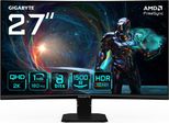 Gigabyte GS27QCA 27" Qhd Monitor Gaming Curvo – 2560 X 1440, 180Hz, 1Ms, 250 Cd/M², Freesync, Hdr Ready, Hdmi 2.0, Displayport 1.4"