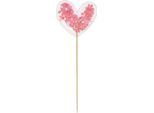 Cuore Di San Valentino Su Un Topper Raccogli-Coriandoli