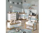 Vitalispa Scrivania Malia, 97 X 51 Cm, Bianco/Quercia