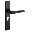 Maniglia Per Porta Lavuzo Modena Nera Con Piastra Rettangolare PC55 - Pro Set
