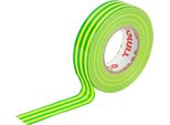 Timco - Nastro Isolante In Pvc A Strisce Verdi E Gialle (Dimensioni 25 M X 18 Mm - 10 Pezzi)