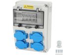 Quadro Di Distribuzione A Parete Aopunly Con Interruttore Automatico Da 16A Quadro Di Distribuzione Di Energia Con 4X Prese Schuko E Prese Cee Per Uso Interno Ed Esterno