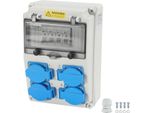 Quadro Di Distribuzione A Parete Aopunly Con Interruttore, Distributore Di Corrente 16A Distributore Di Corrente Da Cantiere 4X Prese Schuko E Cee Con Interruttore Cc Da Esterno