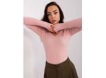 P-M Maglione Classico Donna Tedusius Rosa Chiaro M/L