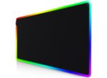 Tappetino Per Mouse Da Gioco Titanwolf, Tappetino Per Mouse Rgb 1200 X 600 X 3 Mm, Tappetino Da Scrivania Xxxl Multicolore A Led, Antiscivolo, Lavabile, Velocità E Precisione, Nero