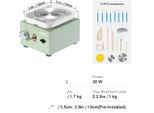 Mini Tornio Da Vasaio, Velocità Regolabile 0-320 Giri/Min, Design Leggero, Verde
