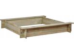 Sabbiera In Legno Con Panche Impregnate 120X120