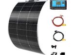 Pannello Solare, Monokristallin, Semi-Flessibile Design, 150W 12V Kit W