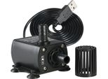 Usb DC5V 2.4W Ultra-Silenzioso Mini Brushless Acqua Pompa Impermeabile Sommergibile Fontana Acquario Circolante 250L/H Lift 200Cm