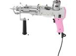 Utensile Per Tufting, Potenza 100W, Velocità Massima 13000 Giri/Min, Spessore Regolabile 7-21 Mm, Rosa