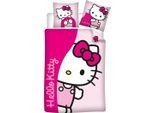 Copripiumino Hello Kitty 100% Flanella 140 X 200 Cm - 65 X 65 Cm