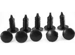 Universale 100X Nero Nylon Rivetto Fissaggio Paraurti Fermi Di Plastica Per Auto