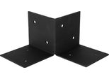 Elemento Del Pavimento Della Pergola Nero Per Pali Da 12 X 12 Cm - Al Pezzo