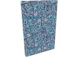 Note A5 Kratka Soft Touch Paisley Turkus