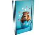 Blocco Note A5 Griglia Con Gomma Soft Touch Capybara