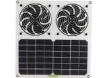 Pannello Solare Alimentato Ventilatore 12Inch Impermeabile Doppio Ventilatore 100W Solare Di Scarico Per Pollaio Serra