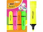 Zakreslacz Bic Evidenziatore Piatto Mix Neon Blister 4Szt