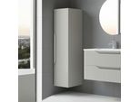 Colonna Bagno Sospesa Soho Colore Cashmere Opaco Effetto Cannettato 35X30X120H