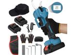 Tagliasiepi Elettrico, Senza Fili, Motore Brushless, 2 Batterie, Ue