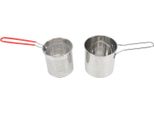 Piccola Pentola Friggitrice In Acciaio Inox Tipo Olecranon Deviazione Stile Giapponese Olio Risparmio Piccolo Porto Per La Cucina 3 Pezzi Set: Pentola Per Friggere + Cesto Di Filtraggio + Coperchio