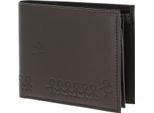 Oxmox Pelle Portafoglio Leather Rfid Protect QuerscheinböRse Jumping Jack 2.0 Embossed Brown Marrone Scuro