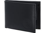 Oxmox Pelle Portafoglio Leather Rfid Protect PocketböRse Circle Bloom Embossed Black Nero