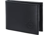 Oxmox Pelle Portafoglio Leather Rfid Protect PocketböRse Windrose 2.0 Embossed Black Nero