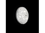 Dmora Lampada Da Parete Progno Argento, Materiale Aplique In Metallo