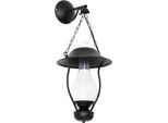 Dmora Lampada Da Parete Gillio Nero, Materiale Aplique In Metallo