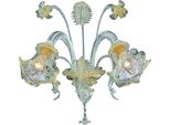 Dmora Lampada Da Parete Santorso Trasparente, Materiale Aplique In Metallo Materiale Struttura In Vetro