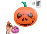 Zucca Gonfiabile Di Halloween Con Luci Led Integrate, 40,6 Cm (16 Pollici) Oggetti Gonfiabili Per Feste, Esterni, Cortile, Giardino, Prato, Decorazione