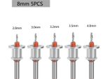 Inf Set Di Punte Svasate Regolabili - 5 Pezzi Con Gambo Da 8Mm In Acciaio