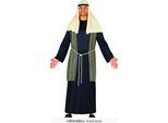 Costume Da Pastore Da Uomo - Costume Da Presepe Blu Con Gilet A Righe E Copricapo Taglia M - Xl, Taglia:L
