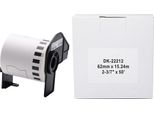Rillstab B22212 Rillstab Etichette Senza Fine, 62 Mm X 15,24 M, Bianco