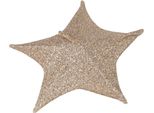 Stella Di Natale No Brand 50 Cm 30 Led Tessuto Oro | 4 Pezzi